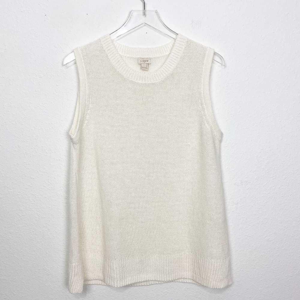 JCrew Linen Knitted Tank Top